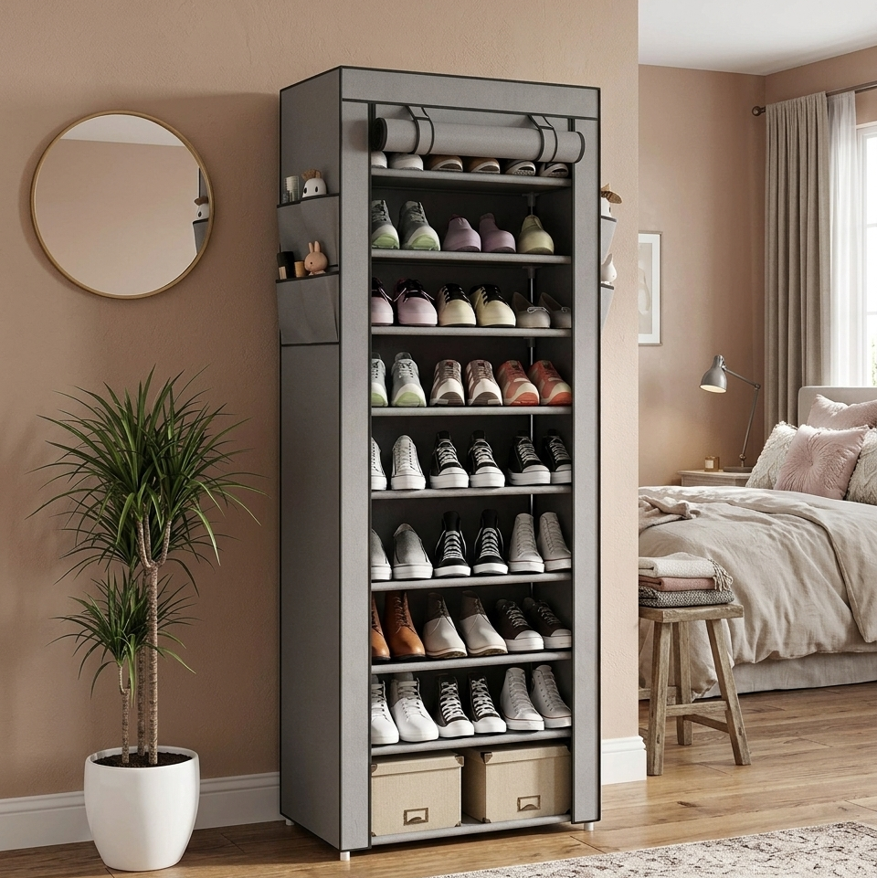 Zapatero Organizador Portátil de 10 Niveles