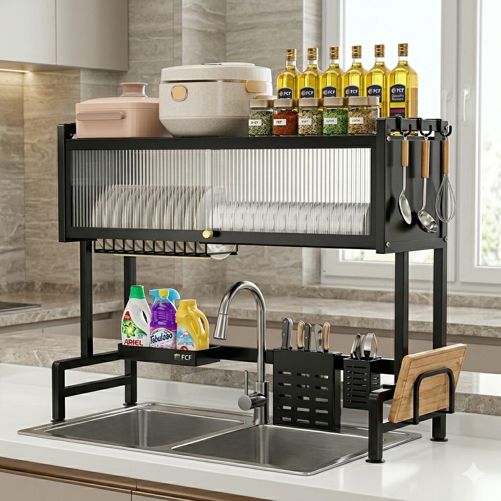 Organizador de platos con tapa