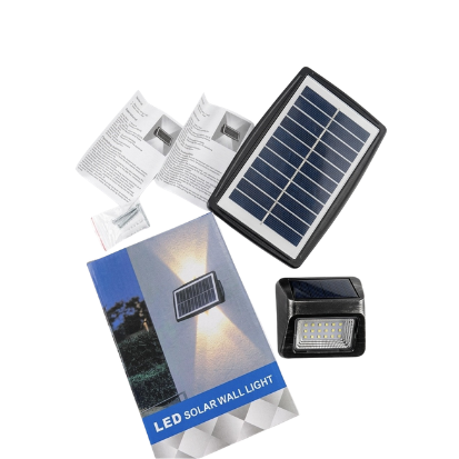 Lámpara LED Solar de Pared con Sensor de Movimiento