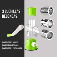 Exprimidor, Rallador y Cortador Manual Multifuncional